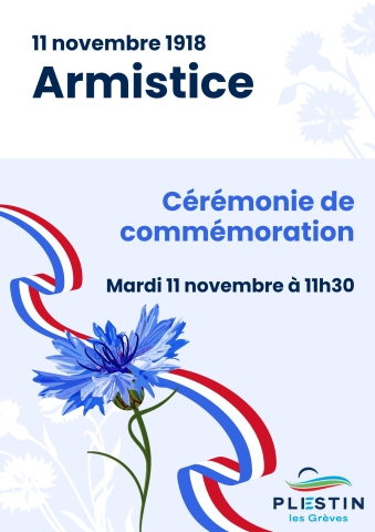 Cérémonie de commémoration de l'armistice de 1918